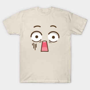 Panicked Cute Face T-Shirt